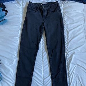 Levi’s Black Hish-rise Skinny Jeans